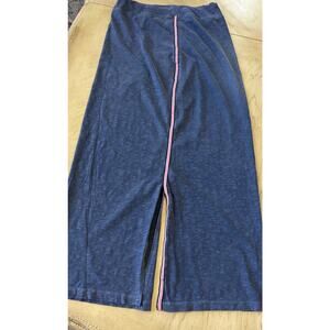 Sundry Maxi Skirt Sporty Pink Side Stripe 90s Y2K Slit Track Boho Goth Grunge M